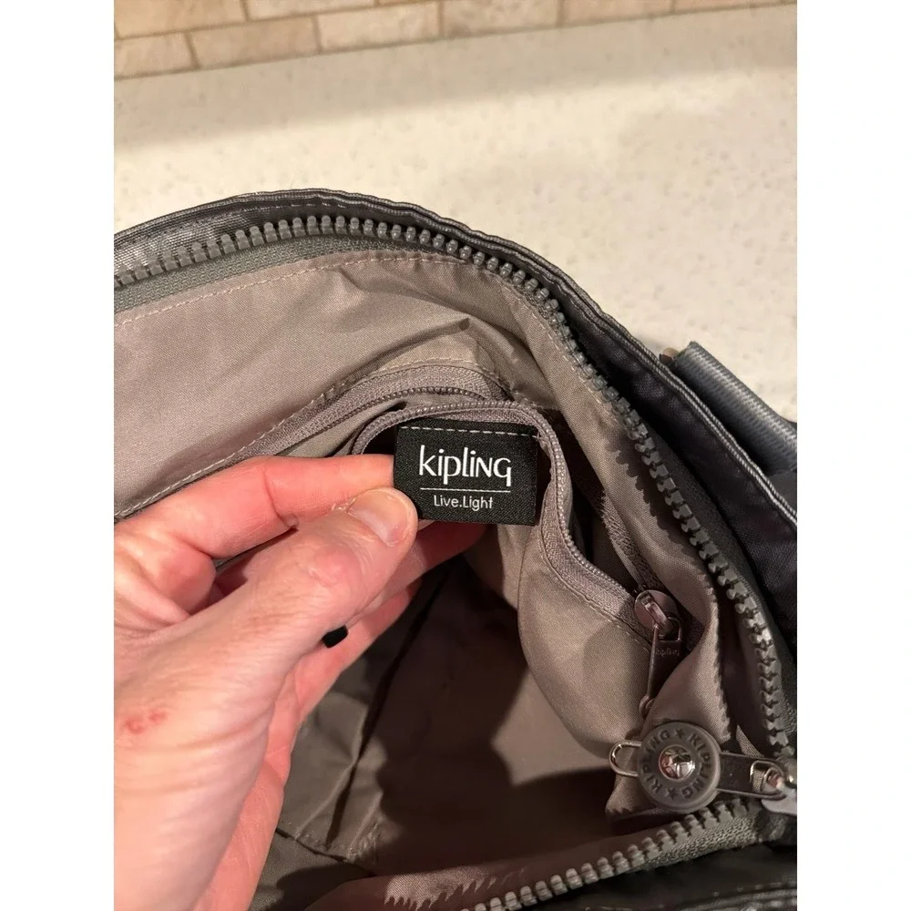 Kipling Metallic Handbag Stony‎